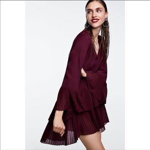 🆕 Zara Pleated Blouse Tunic / Mini Dress